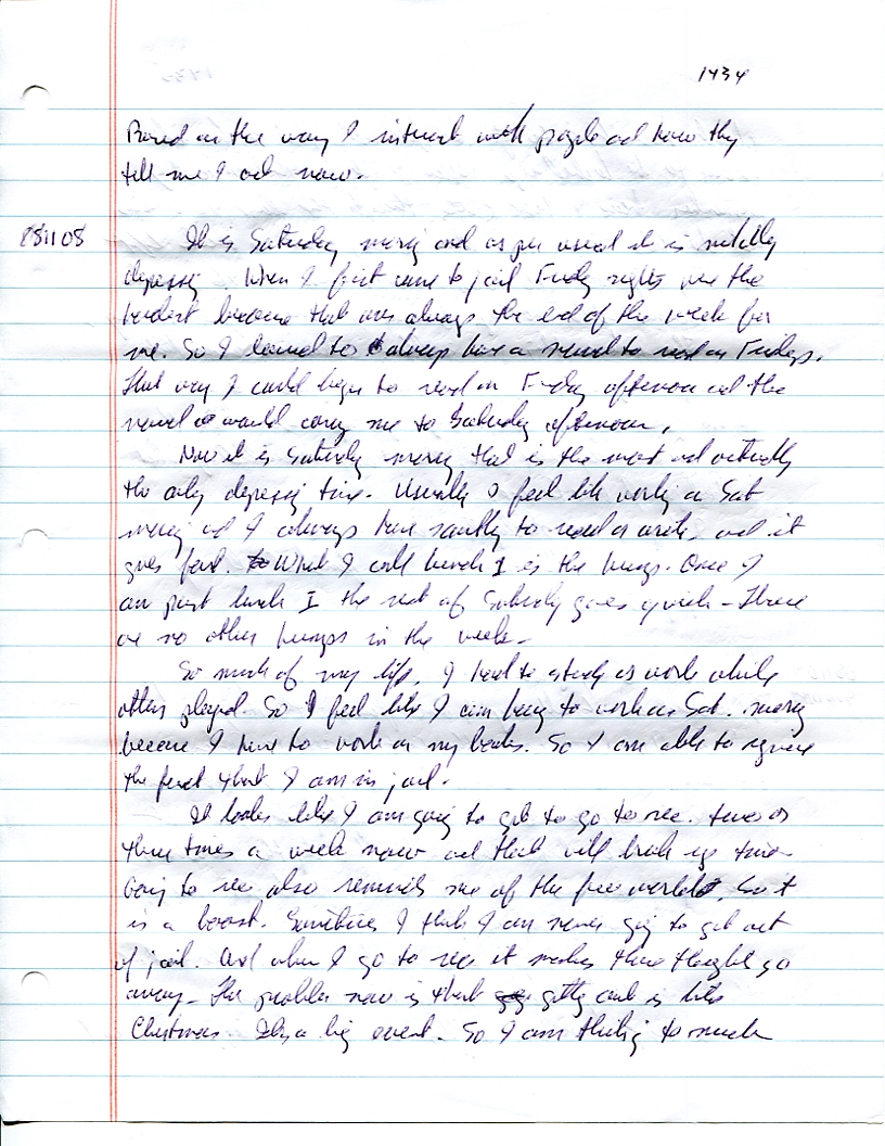 Dr John WorldPeace 2008 Prison Journal